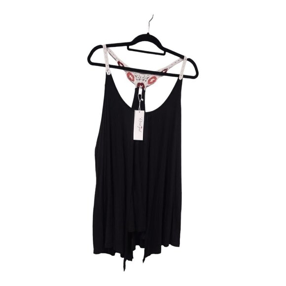 NWT Black Crochet Tank Set RoseGal Size 3X - Picture 1 of 5
